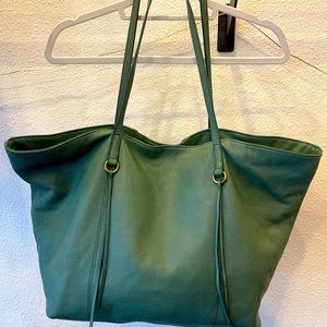 Hobo large tote, pebbled leather. The Eucalyptus color is beautiful for spring!